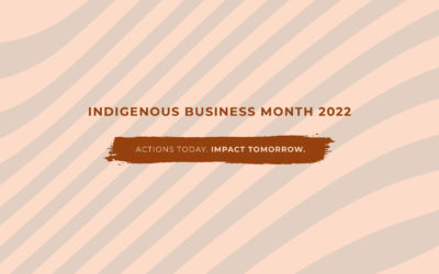 2022 Indigenous Business Month: ACTIONS TODAY, IMPACT TOMORROW